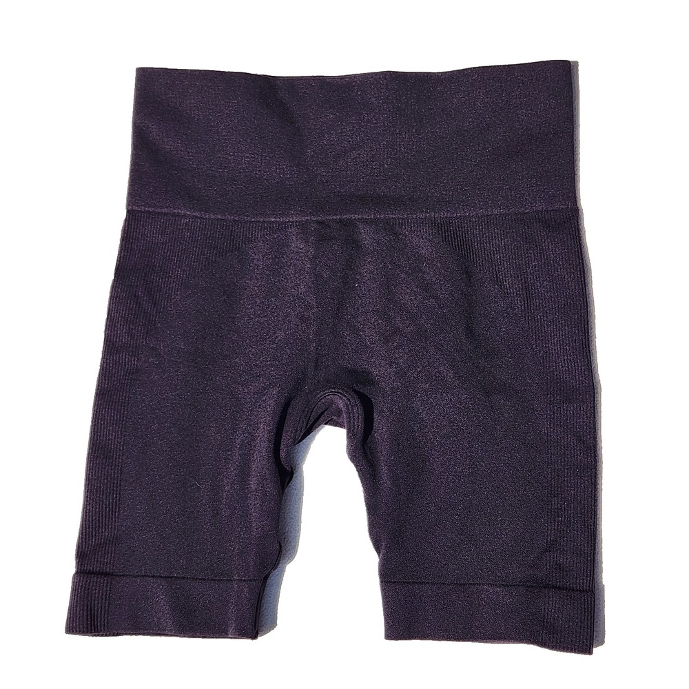 women's SET ACTIVE Biker Shorts ribbed SCULPTFLEX power Workout gym yoga Size L